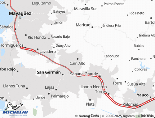MICHELIN Caín Alto map - ViaMichelin