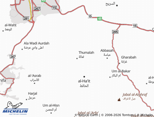 Carte MICHELIN Thumalah - ViaMichelin