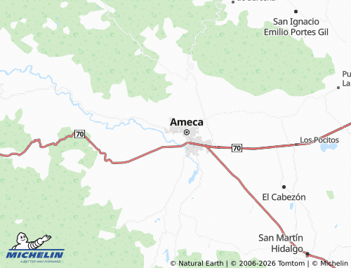 Mappa MICHELIN Jardines de Guadalupe - ViaMichelin