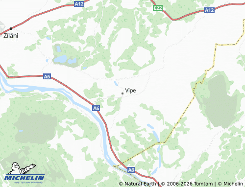 Mapa MICHELIN Vīpes pagasts - ViaMichelin