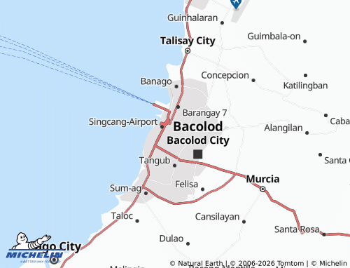 MICHELIN Taculing map - ViaMichelin
