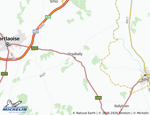 MICHELIN Stradbally map - ViaMichelin