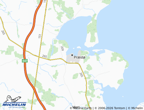 Mappa MICHELIN Præstø - ViaMichelin