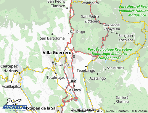 Mappa MICHELIN Villa Guerrero - ViaMichelin