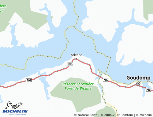 Mapa MICHELIN Adéane - ViaMichelin