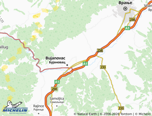 Mapa MICHELIN Rakovac - ViaMichelin