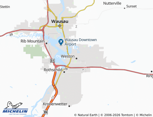 Kaart MICHELIN Weston - ViaMichelin