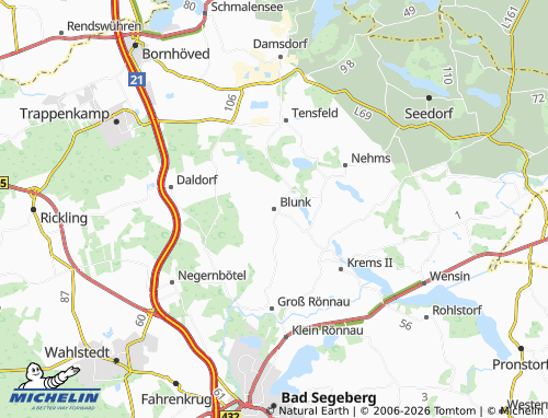 MICHELIN Blunk map - ViaMichelin