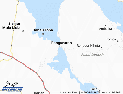 MICHELIN Pangururan map - ViaMichelin