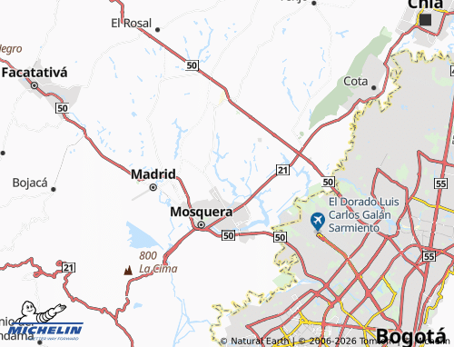 MICHELIN Cacique map - ViaMichelin