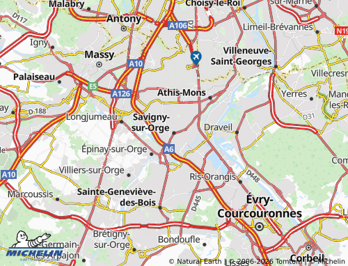 Mappa MICHELIN Savigny-sur-Orge - ViaMichelin