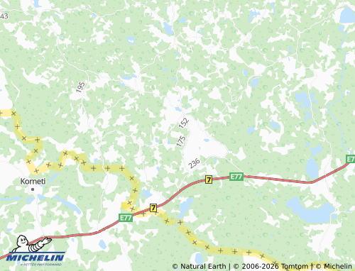 MICHELIN Kriguli map - ViaMichelin