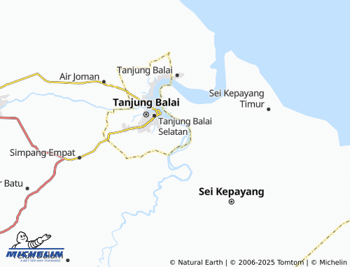 MICHELIN Selat Tanjung Medan map - ViaMichelin