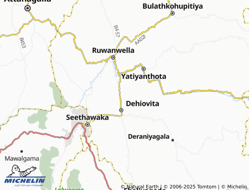 MICHELIN Kanangama map - ViaMichelin
