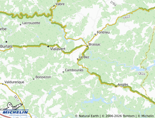 MICHELIN Le Bez map - ViaMichelin
