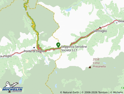 MICHELIN Passo del Tonale map - ViaMichelin