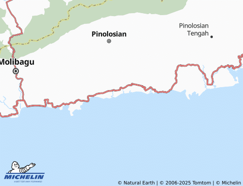 MICHELIN Pinolosian Selatan map - ViaMichelin