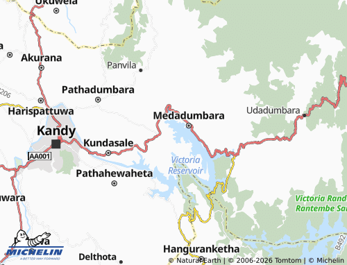 Mappa MICHELIN Ambagahalanda - ViaMichelin