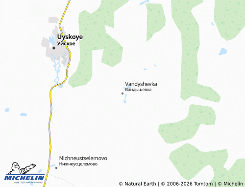 MICHELIN-Landkarte Vandyshevka - ViaMichelin