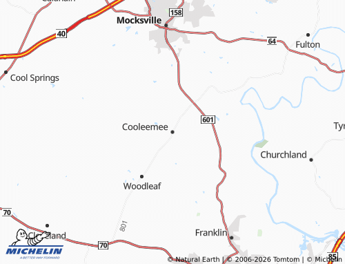 Carte MICHELIN Cooleemee - ViaMichelin