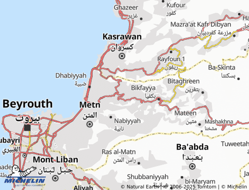 Mappa MICHELIN Bayt al-Koukou - ViaMichelin