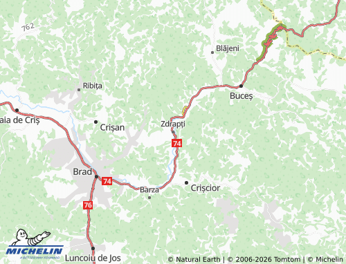 Mappa MICHELIN Zdrapți - ViaMichelin