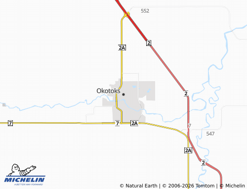 MICHELIN-Landkarte Okotoks - ViaMichelin
