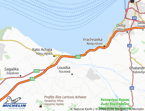 MICHELIN Paralia Alissoy map - ViaMichelin