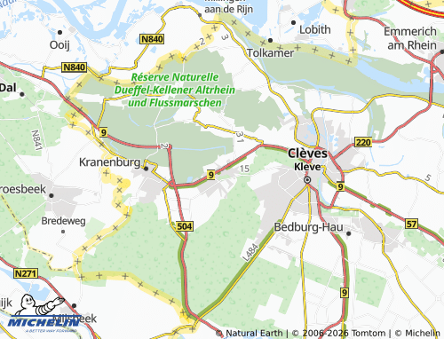 MICHELIN Nütterden map - ViaMichelin