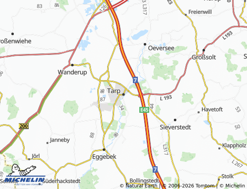 MICHELIN Tarp map - ViaMichelin
