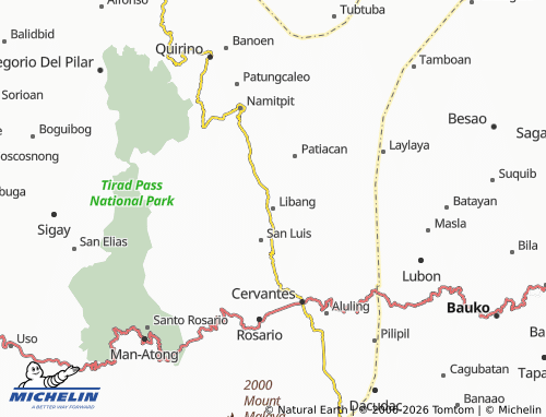 MICHELIN Libang map - ViaMichelin
