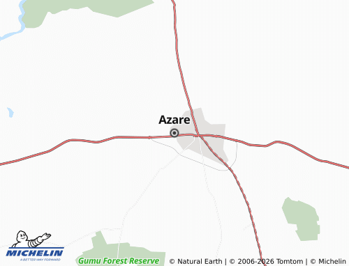 MICHELIN-Landkarte Azare - ViaMichelin
