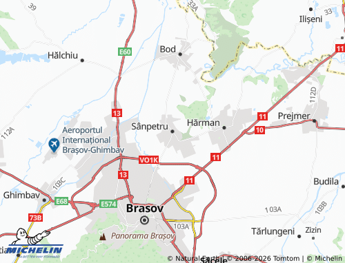 Mappa MICHELIN Sânpetru - ViaMichelin