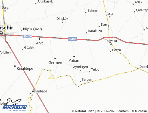 MICHELIN Yaban map - ViaMichelin