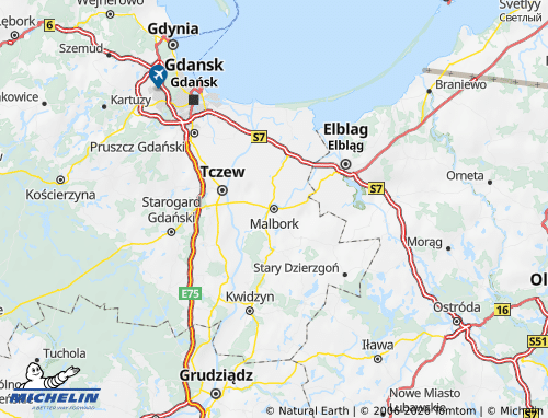 Mappa MICHELIN Malborski - ViaMichelin
