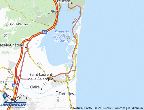 MICHELIN Coudalère map - ViaMichelin