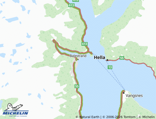 MICHELIN-Landkarte Balestrand - ViaMichelin
