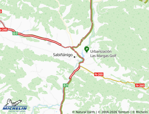 Kaart MICHELIN Sabiñánigo - ViaMichelin