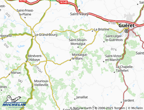 MICHELIN Le Grand Montaigut map - ViaMichelin