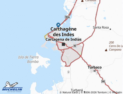 Carte MICHELIN Nueva Granada - ViaMichelin