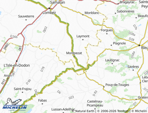 Mappa MICHELIN Montpezat - ViaMichelin