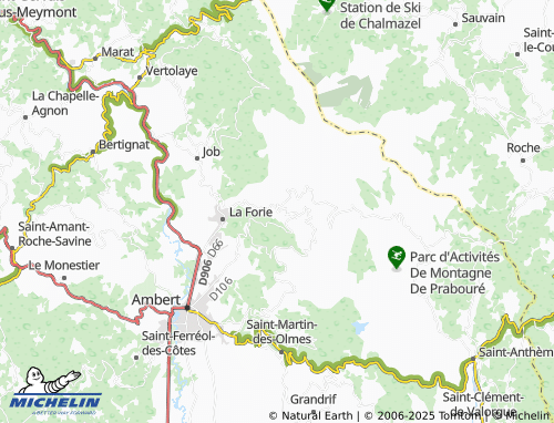 MICHELIN-Landkarte Valcivières - ViaMichelin