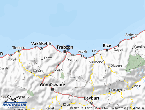 Mapa MICHELIN Yomra - ViaMichelin
