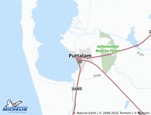 Carte MICHELIN Periyapalli Kudiyiruppuwa - ViaMichelin