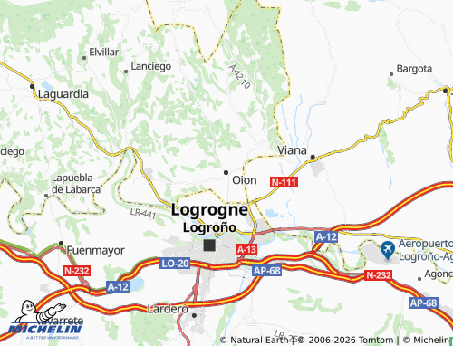 MICHELIN Oion map - ViaMichelin