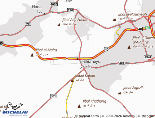 Carte MICHELIN al-Shumaysi - ViaMichelin