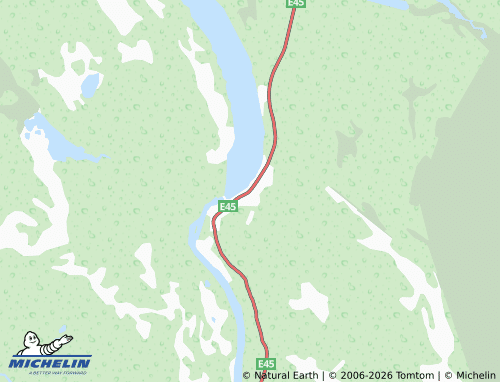 MICHELIN Porjus map - ViaMichelin