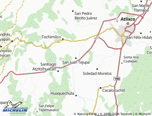 Mappa MICHELIN San Juan Tejupa - ViaMichelin