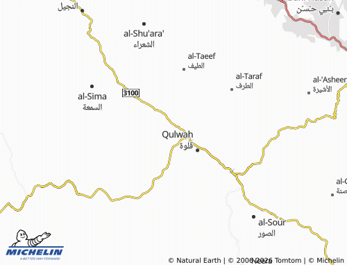 MICHELIN-Landkarte al-Khaleef - ViaMichelin