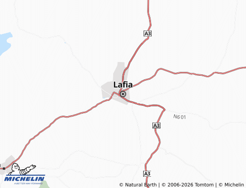 Kaart MICHELIN Lafia - ViaMichelin